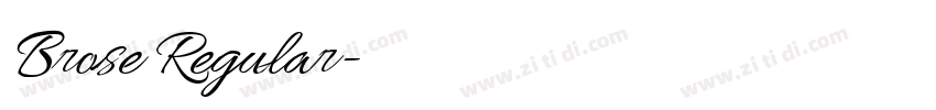 Brose Regular字体转换 Brose Regular字体转换